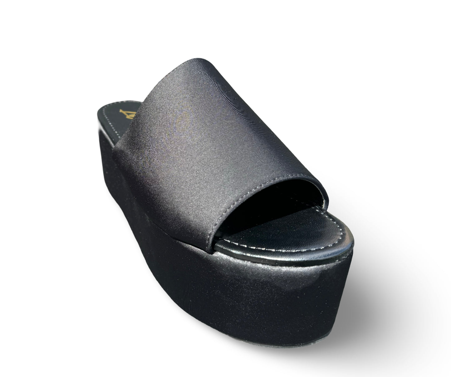 Black Slip On Wedge