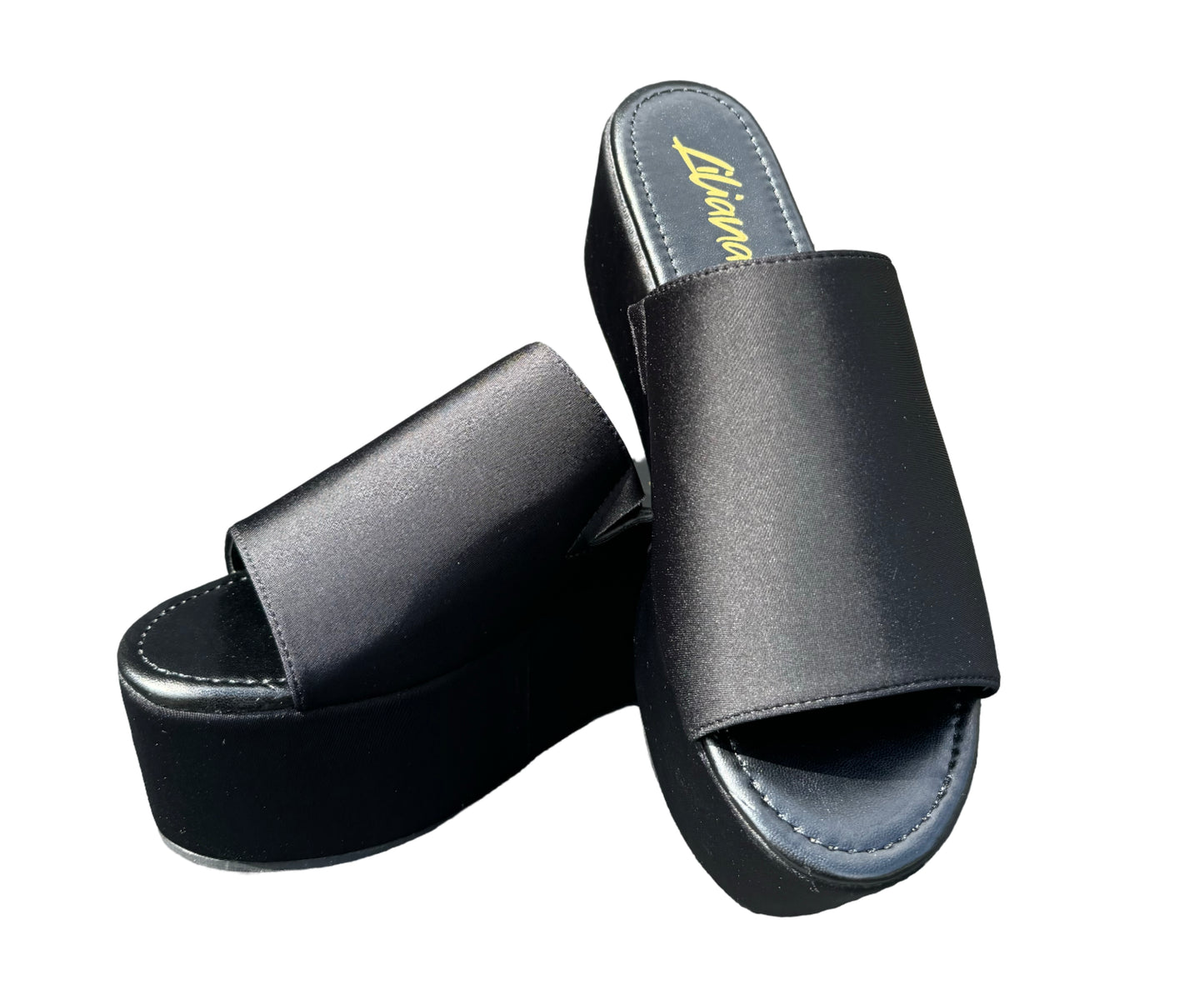 Black Slip On Wedge