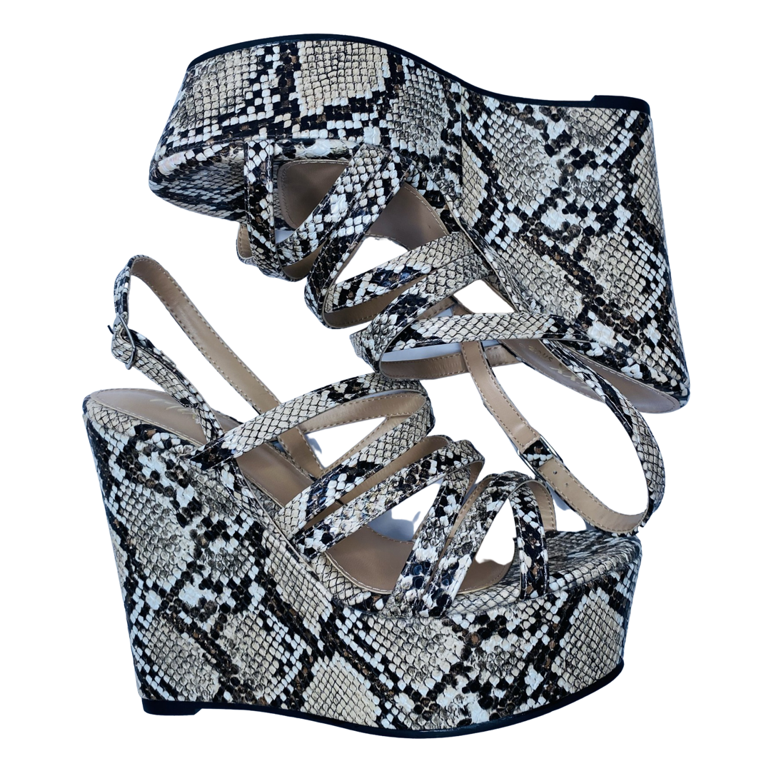 Snake Print Wedge heel