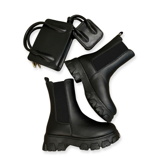 Above ankle combat boot set